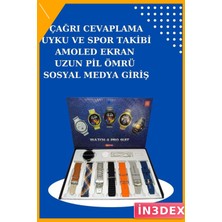 İn3dex Akıllı Saat ve Tws Bluetooth Kulaklık Seti Suya Dayanıklı