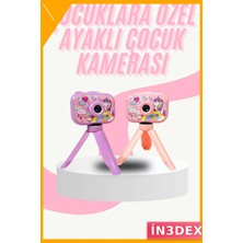 İn3dex Çocuklar Için Eğitici Video Kamera 1080P Tripodlu Mini Fotoğraf Makinesi