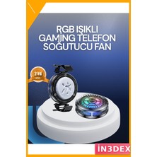 İn3dex Rgb LED Telefon Soğutucu Fan Yüksek Hızlı Oyuncu Soğutucu