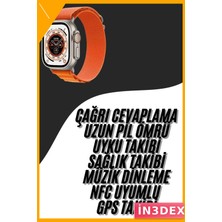 İn3dex Akıllı Saat 2.05 Inç Amoled Ekran IP67 Su Geçirmez Nabız Tansiyon Takibi