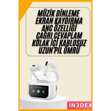 İn3dex Tws Dokunmatik Ekranlı Bluetooth Kulaklık OLED Kablosuz Şarjlı