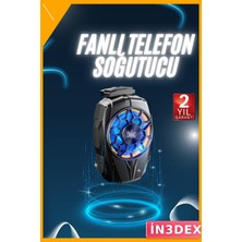 İn3dex Mobil Cihaz Soğutucu Fan Radyatör Sessiz USB Güçlü Hava Akışı