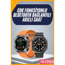 İn3dex Nabız Sensörlü Spor Takibi Akıllı Saat Titreşimli