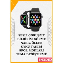 İn3dex Bluetooth Kulaklık ve Akıllı Saat Seti Gürültü Önleyici Uzun Pil