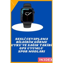 İn3dex Nfc Destekli Akıllı Saat Nabız Ölçer Adımsayar Gps IP68 Su Geçirmez