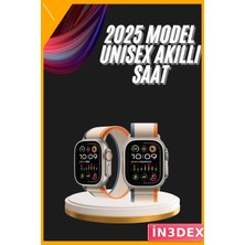 İn3dex Akıllı Saat Nabız Ölçer Sesli Asistan Android Ios Uyumlu Spor Takibi