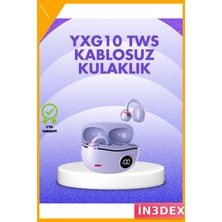 İn3dex Kablosuz Kulaklık Bluetooth 5.4 Dokunmatik LED Ekranlı Şarj Kutusu