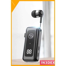 İn3dex Kulak Içi Bluetooth Kulaklık Ipx7 Suya Dayanıklı Makaralı Dijital Göstergeli