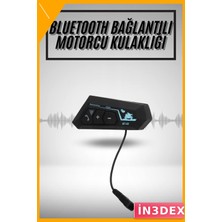 İn3dex Bluetooth 5.0 Motosiklet Kask Kulaklığı 40MM Sürücü Intercom