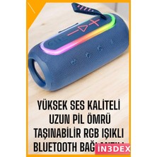 İn3dex Taşınabilir Bluetooth Hoparlör Uzun Pil Ömrü Kırmızı Flip6 Max