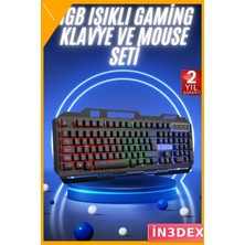 İn3dex LED Aydınlatmalı Mekanik Hisli Oyuncu Klavyesi Rgb