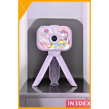 İn3dex Çocuklar Için Eğitici Mini Fotoğraf Makinesi Video Kamera