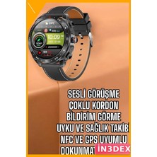 İn3dex Akıllı Saat Sesli Görüşme Gps Takip Çoklu Kordon 300-400MAH