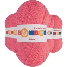 Herşey Trend Herşeytrend 5 Adet Kristal El Örgü Lif Ipi Pembe 98230 - Bonbon Mudanis