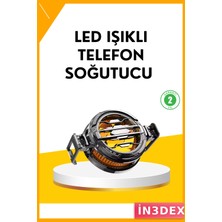 İn3dex Yarı Iletken Telefon Soğutucu Fan 15W Manyetik Mobil Oyun Aksesuarı