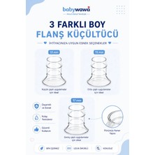 Babywawa Göğüs Pompası Kalkanı Silikon Flanş Küçültücü 13-15-17 mm
