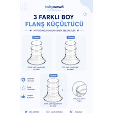 Babywawa Göğüs Pompası Kalkanı Silikon Flanş Küçültücü 15-17-19 mm