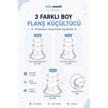 Babywawa Göğüs Pompası Kalkanı Silikon Flanş Küçültücü 19-21-22 mm