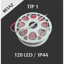 Erbay 220V 120 Ledli Şerit LED  Beyaz Işık 50 Metre