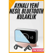 İn3dex Kablosuz Kulaklık Powerbank Özellikli 2000MAH Şarj Kutusu Ipx5 Su Geçirmez