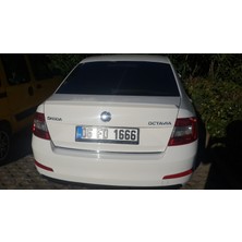 Skoda Oktavia 2013-2016 Geniş Anatomik Spoyler Boyasız