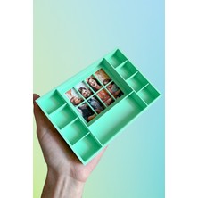 Aysluka Hayal Pencerem Fotoğraf Çerçeveli Minyatür Kitaplık - Yeşil (Aksesuar Seti Hediye)