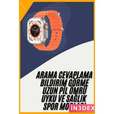 İn3dex Çift Kordonlu Akıllı Saat Sesli Asistan Arama Cevaplama Ios Android