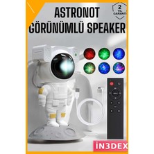 İn3dex Taşınabilir Projeksiyon Bluetooth Hoparlör Astronot Tasarım