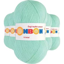 Herşey Trend Herşeytrend 5 Adet Kristal El Örgü Lif Ipi Su Yeşili 98329 - Bonbon Mudanis