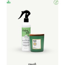 Odorgo Değerli Anlar Seti (Sprey, Mum) - Sigara Puro, Çöp, Rutubet, Yemek Kokuları, Tüm Istenmeyen Kokuları Doğal Vegan Içerikle Yok Ederr