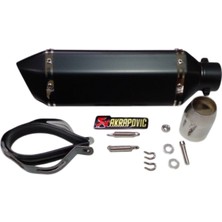 Modifiye Egzoz Black 370*51MM (Rialli) (Akrepovic Görünümlü)