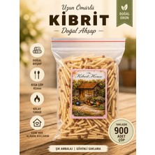 The Kibrit House - Doğal Ahşap Karamel Renk Kısa Çöp Kibrit 42MM
