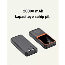 Asil Sepet Asiltech 20000 Mah Taşınabilir Powerbank | Çok Kablolu, Hızlı Şarj Destekli (22.5W)