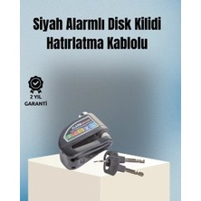 Asil Sepet Asiltech Motosiklet ve Bisiklet Için 6mm Pinli Alarmlı Disk Kilidi
