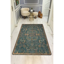 NEWORA Etnik Desenli Dijital Baskı Kaymaz Taban Halı H0985