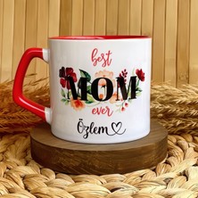 Loren Gift Best Mom Ever Temalı Kişiye Özel Anneler Günü Lüks Kupa