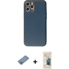 İlk El Grup Pilelistore™ iPhone 12 Pro Max Kılıf Ahenk Işık - Siyah 6d Mat Seramik Hayalet Nano Ekran Koruyucu + Shine Kamera Lens Koruma Cam - Gı