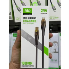 Rio Lüks Görüntüsü Ile 27W Type-C Den Lıghtnıng Kablo Tüm IPHONE Lara Uyumlu