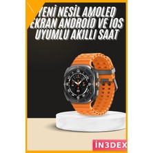 İn3dex Akıllı Saat Titanyum Kasa Amoled Ekran Müzik Dinleme Unisex