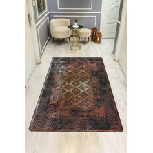 Dolce Mariee Vintage Desenli Dijital Baskı Kaymaz Taban Halı H0937