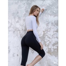 Lismina Arkası Büzgülü ( Scrunch Butt ) Toparlayıcı Spor Kapri Tayt