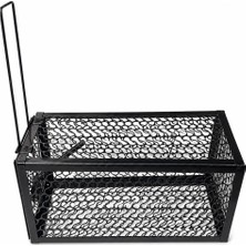 AlanSansli Fare Kapanı Siyah Metal 11 x 11 x 23 Cm