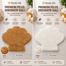 Peluş Halı Deniz Kabuğu Desen 75X75 Paspas Çocuk Odası