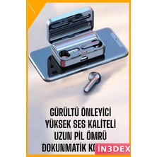İn3dex Bluetooth 5.0 Kulak Içi Kulaklık 2000MAH Şarj Kutusu Ipx5 Suya Dayanıklı