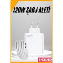 İn3dex 120W Usb-C Hızlı Şarj Adaptörü Beyaz Ultra Uzun Ömürlü
