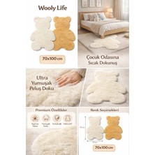 Peluş Halı Ayıcık Desen 70X100 Paspas Çocuk Odası