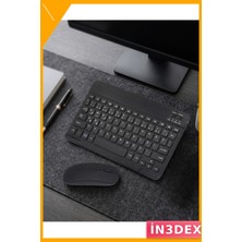 İn3dex Taşınabilir Bluetooth Klavye Mouse Seti Kablosuz Bilgisayar Aksesuarı