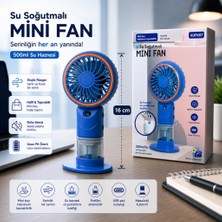 Kalemhane Su Hazneli 3 Kademeli  El Fanı Mavi