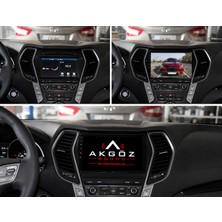 Akgöz Sound Hyundaı Santafe 2013-2016 Multimedya Çerçevesi 9 Inç Soketleri Içinde