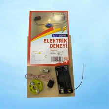 Tüftürük Basit Elektrik Deney Seti  Lamba - Pil Yatağı - Iletken Tel - Duy - Anahtar